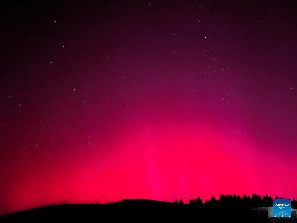 View of northern lights in Urumqi-2