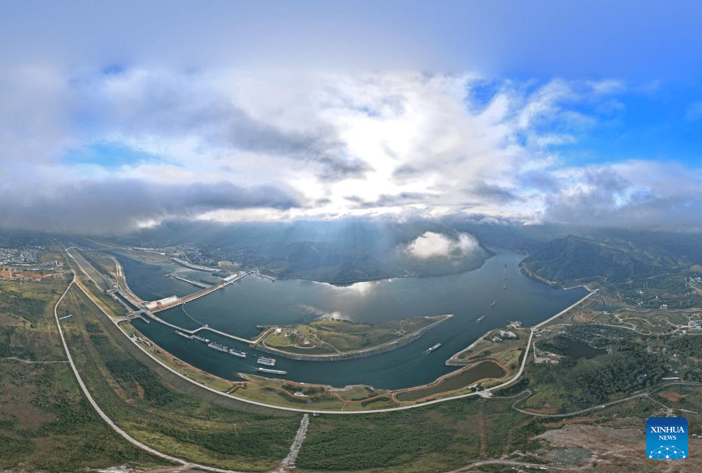 Scenery of Dateng Gorge Water Conservancy project in S China's Guangxi-5