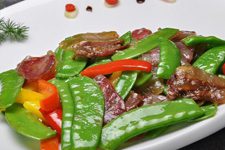 How to Cook Snow Peas with Preserved Pork-1