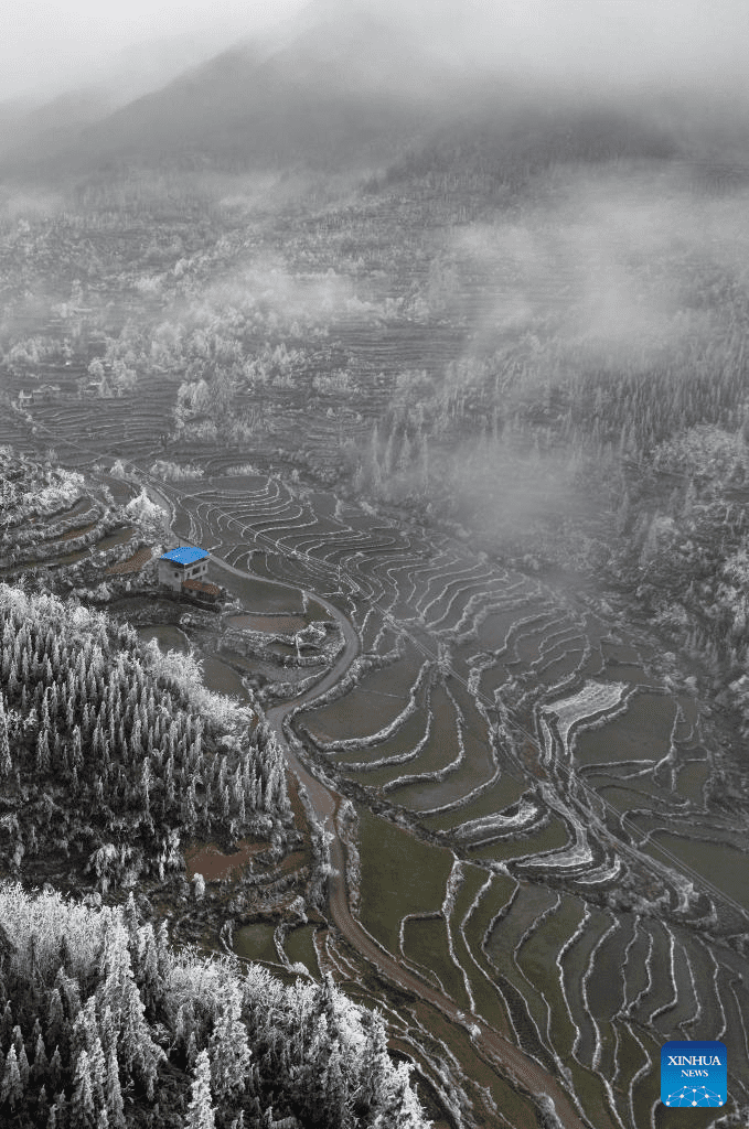 Snow scenery of Dayuan Village in China's Guangxi-5