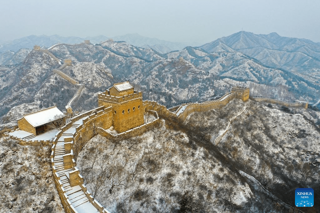 Aerial view of Great Wall through four seasons-1