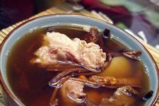 Tea Tree Mushroom and Pork Rib Soup-4