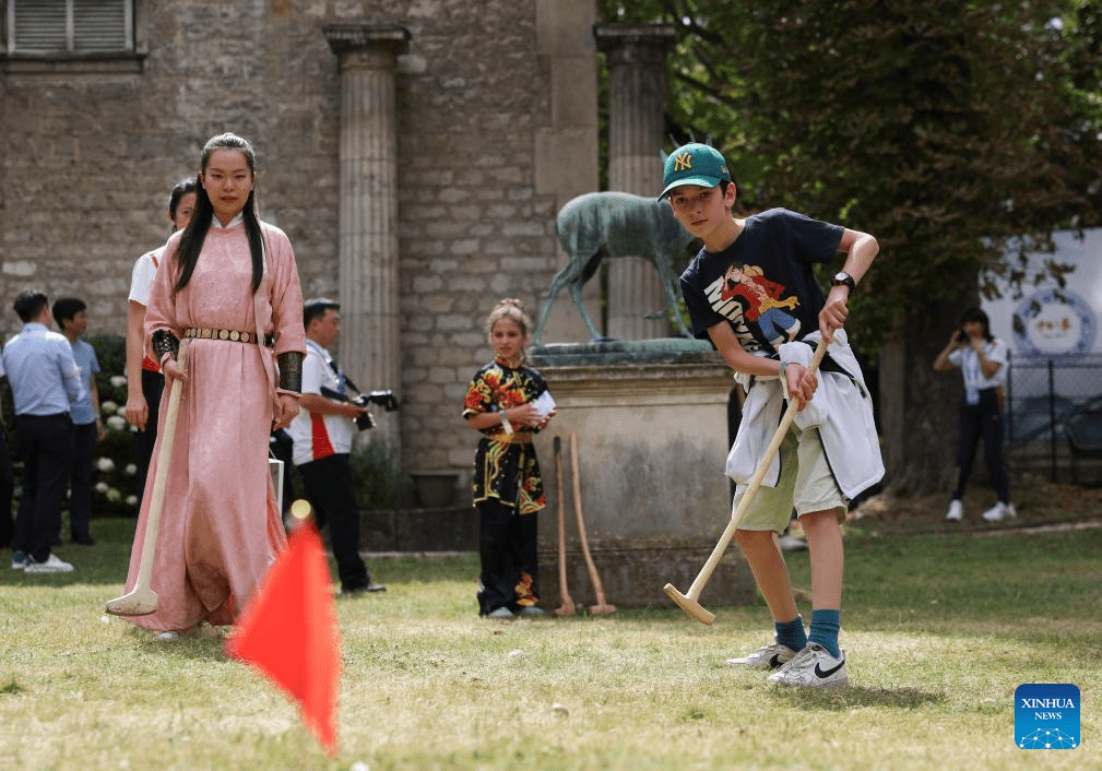 Children experience cultural activities at China House for Paris 2024 Olympic Games-1