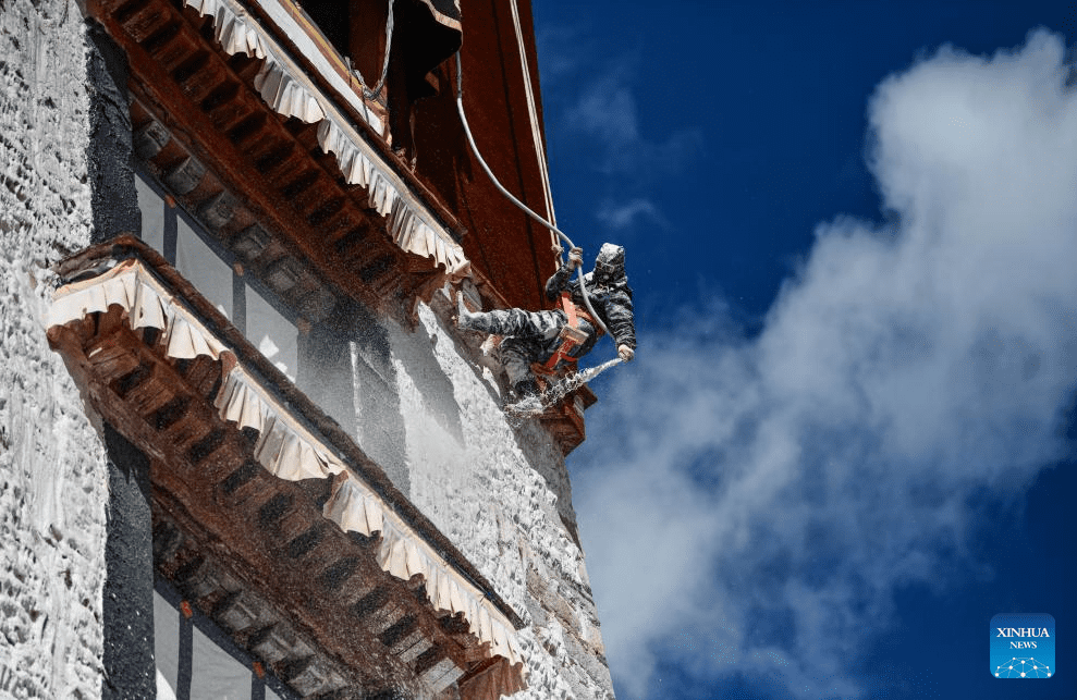 Annual renovation work of Potala Palace conducted in Tibet-3