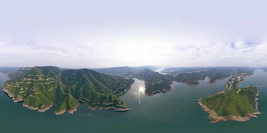 In pics: Autumn scenery along Xiaolangdi water conservancy project on the Yellow River-9