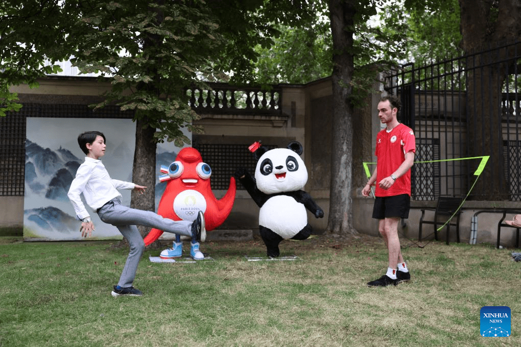 Children experience cultural activities at China House for Paris 2024 Olympic Games-6