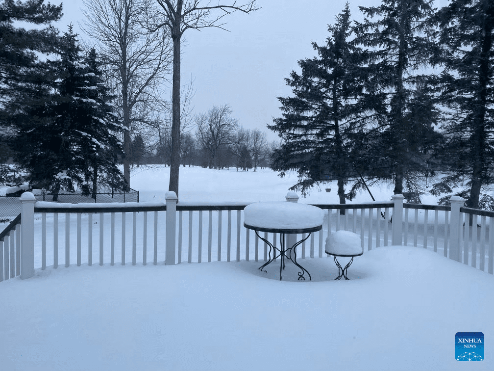 Snow scenery of East Amherst, U.S.-1