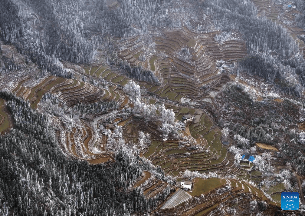 Snow scenery of Dayuan Village in China's Guangxi-3