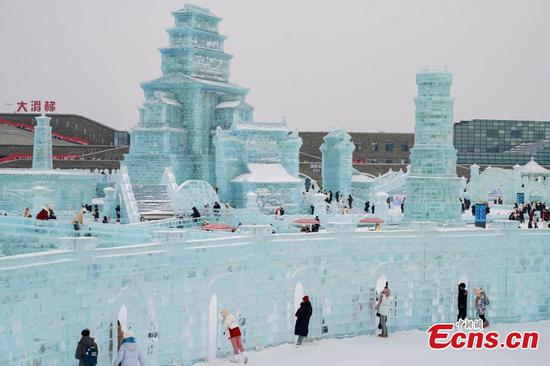 Overseas media outlets praise Harbin’s ice, snow economy