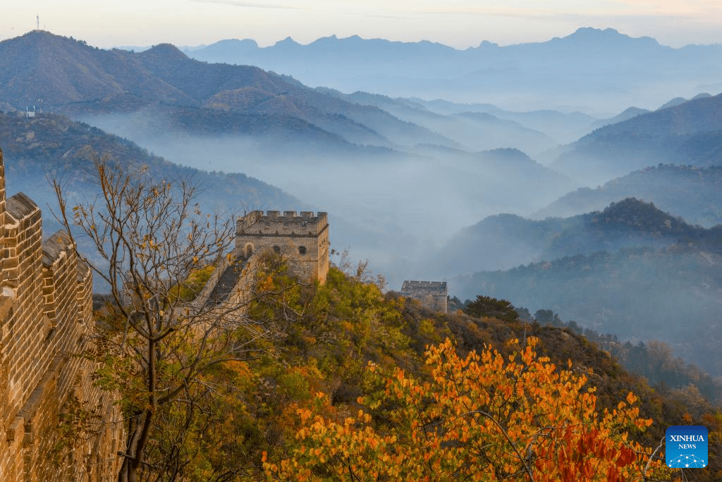 Aerial view of Great Wall through four seasons-14