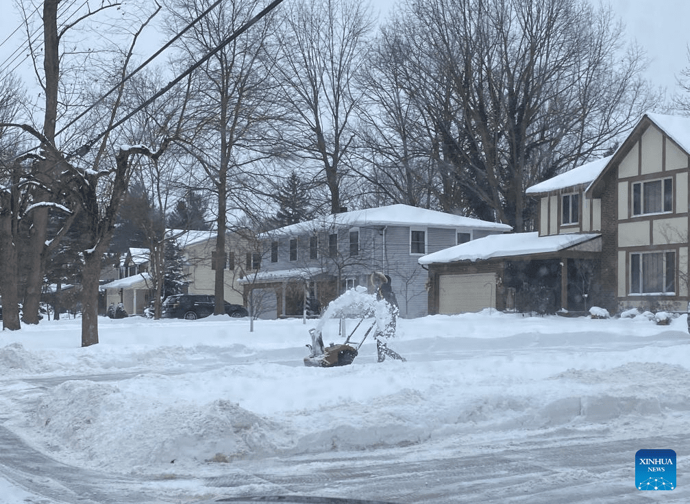 Snow scenery of East Amherst, U.S.-4