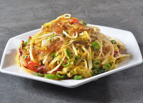 Cabbage Stir-Fried with Vermicelli