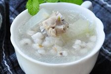 Winter Melon Barley Pork Rib Soup-1