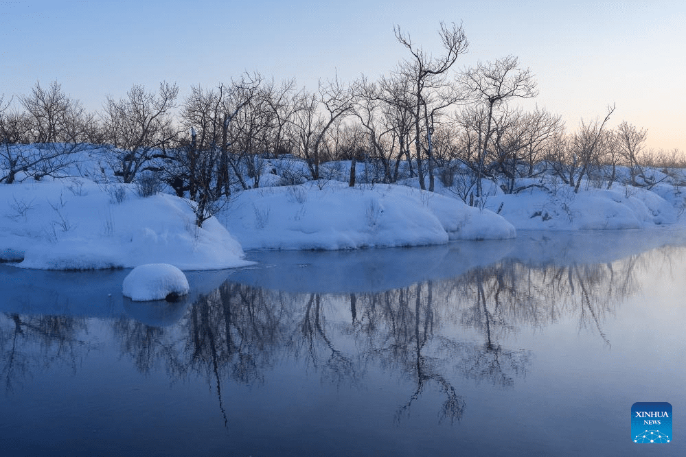 Snow scenery of Wudalianchi Geopark in Heihe, NE China-8