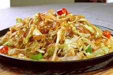 Cabbage Stir-Fried with Glass Noodles-4