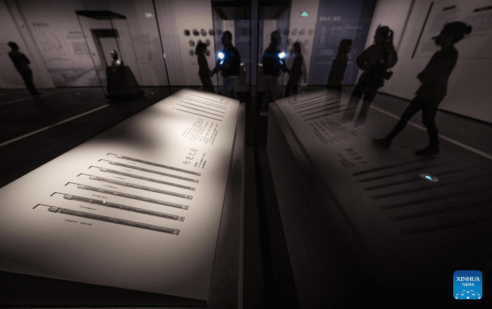 Bamboo slips of Qin Dynasty on display in C China's Hubei-4