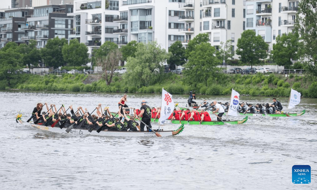 Feature: Dragon boats in Frankfurt open a window on Chinese culture-3