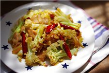 Cauliflower Stir-Fried with Pork-1