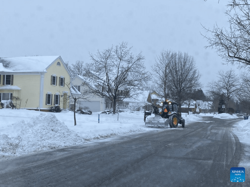 Snow scenery of East Amherst, U.S.-3