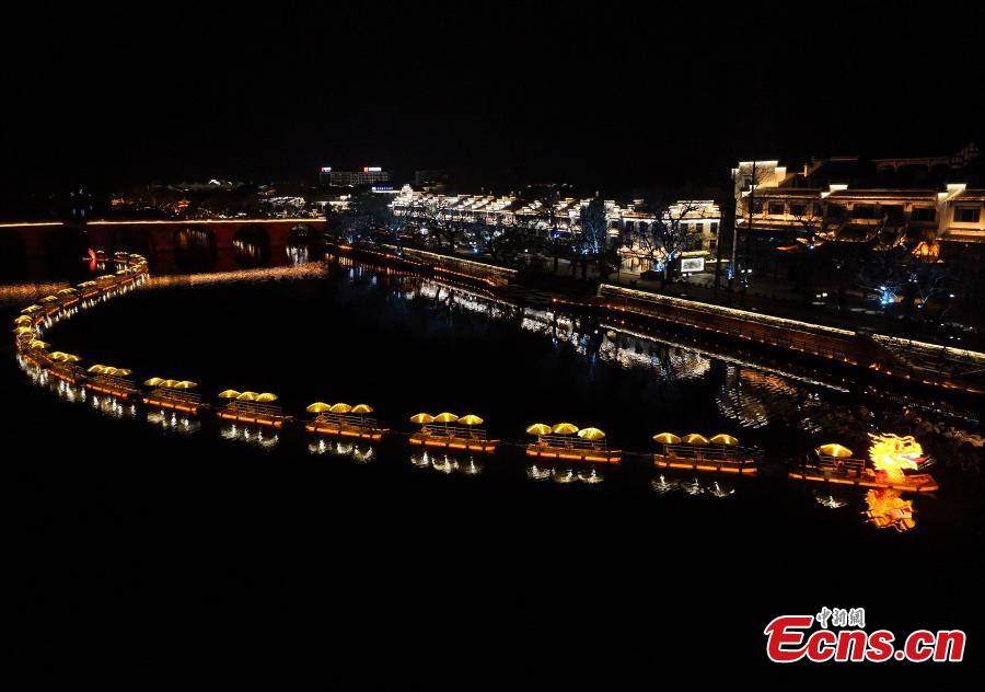 200-meter-long dragon boat rafts on river-7