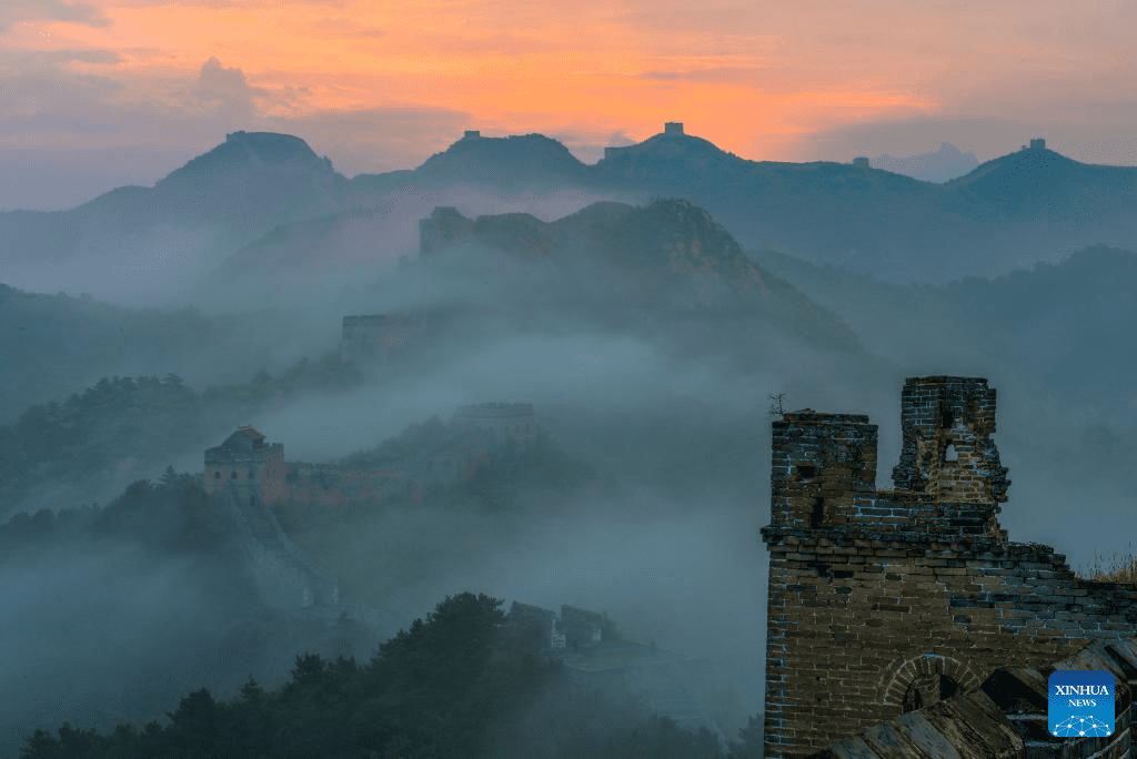 Aerial view of Great Wall through four seasons-12