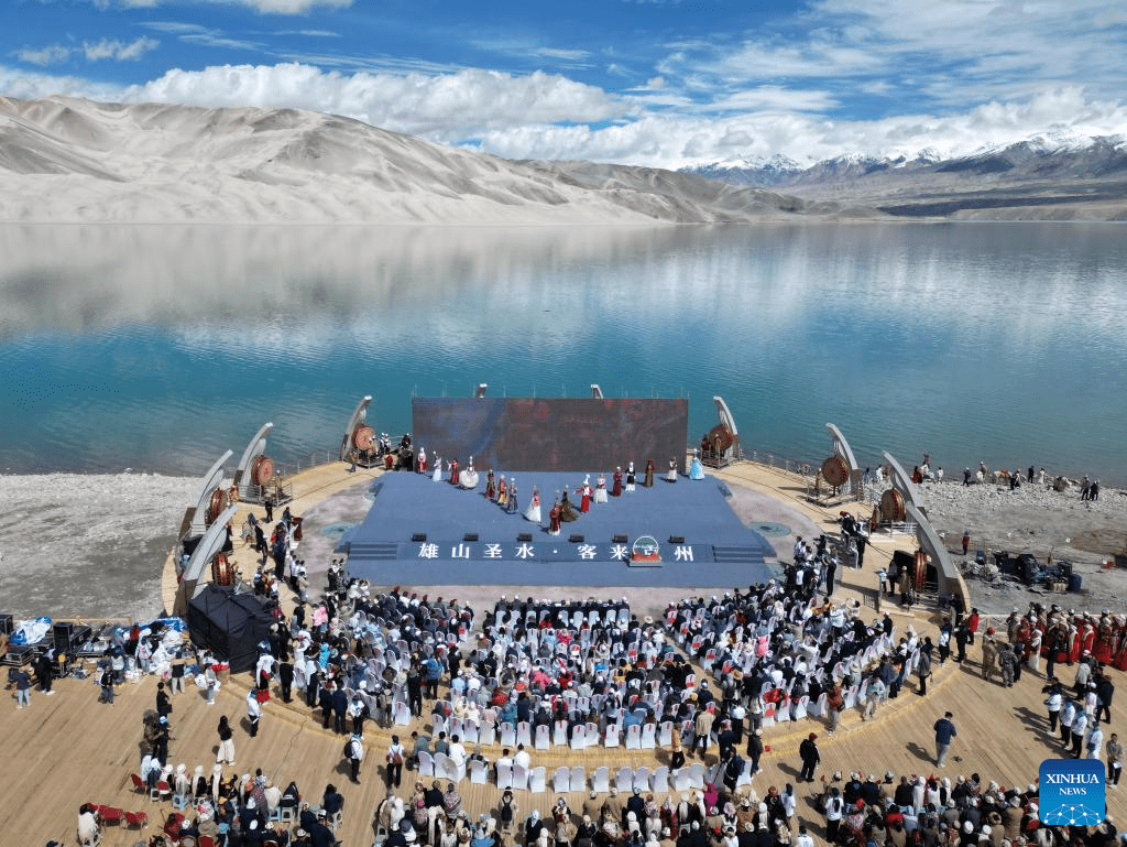 View of Baisha Lake scenic area in Akto County, NW China's Xinjiang-5