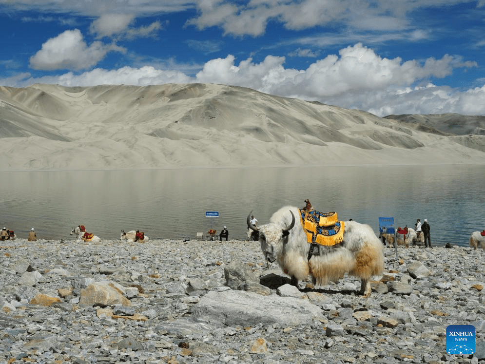 View of Baisha Lake scenic area in Akto County, NW China's Xinjiang-2