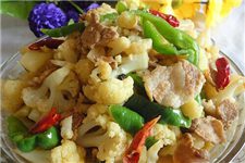 Cauliflower Stir-Fried with Pork-4