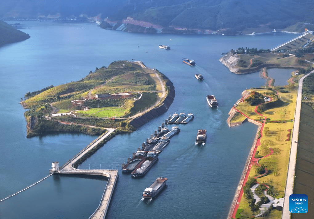 Scenery of Dateng Gorge Water Conservancy project in S China's Guangxi-4