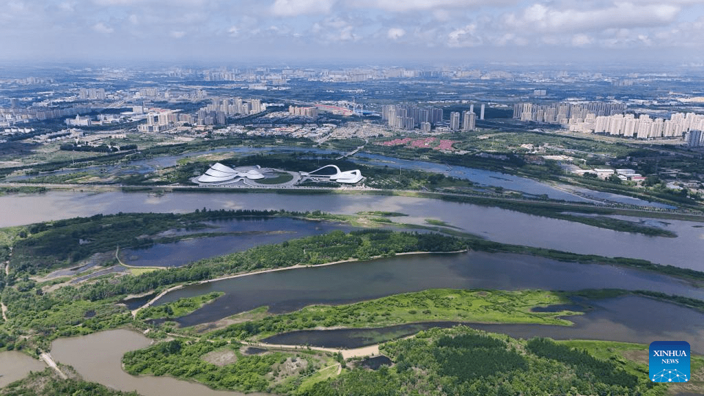 Aerial view of Heilongjiang Taiyangdao National Wetland Park-2