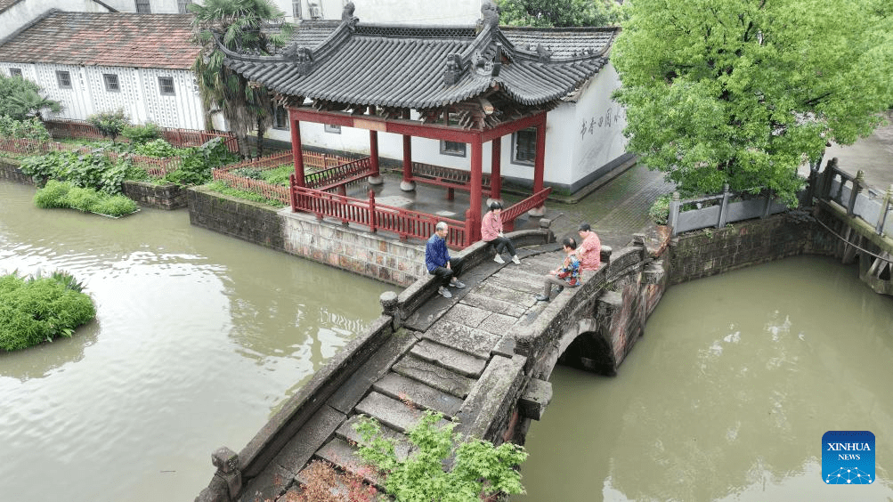 Ancient stone bridges under well protection in east China's Zhejiang-4