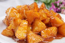 How to Make Sweet Potato with Caramel Sauce-4