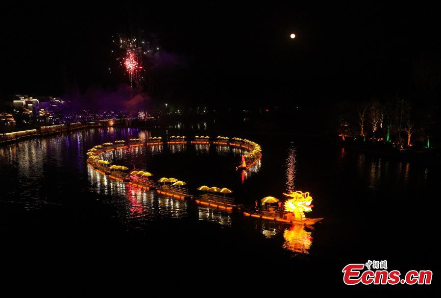 200-meter-long dragon boat rafts on river-6