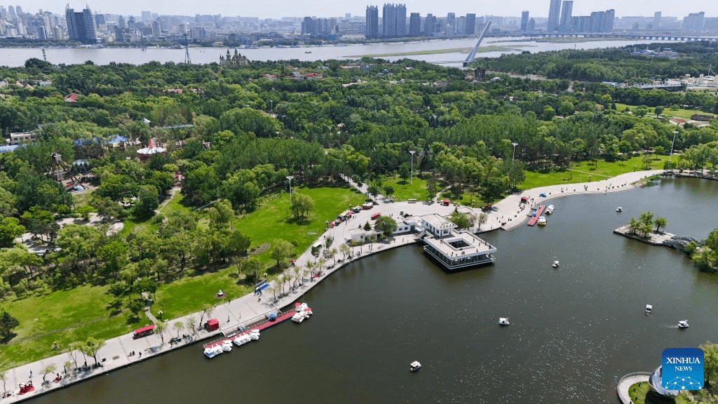 Aerial view of Heilongjiang Taiyangdao National Wetland Park-1