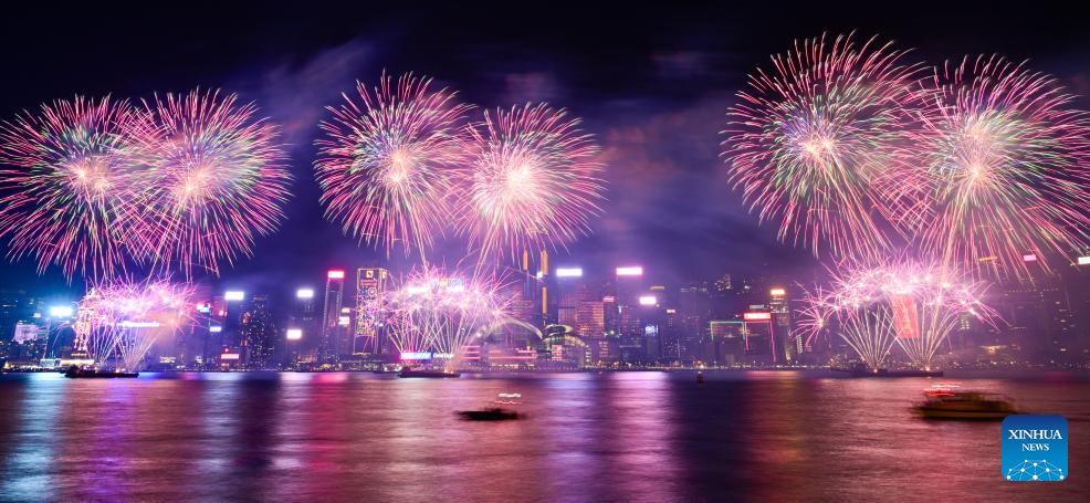 Hong Kong holds fireworks display to celebrate Chinese Lunar New Year-2