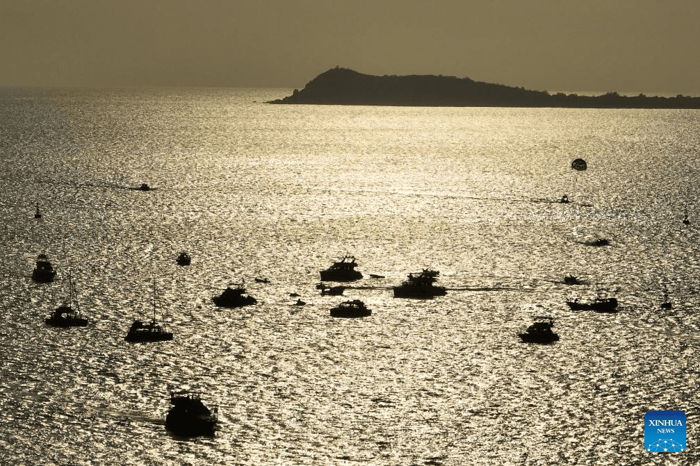 Yachts ride waves in Sanya, China's Hainan-4