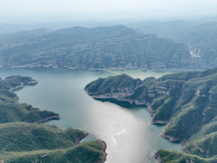 In pics: Autumn scenery along Xiaolangdi water conservancy project on the Yellow River-13