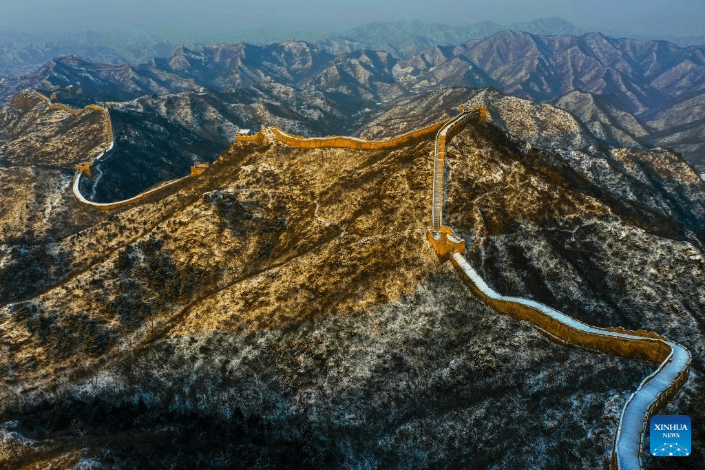 Aerial view of Great Wall through four seasons-2