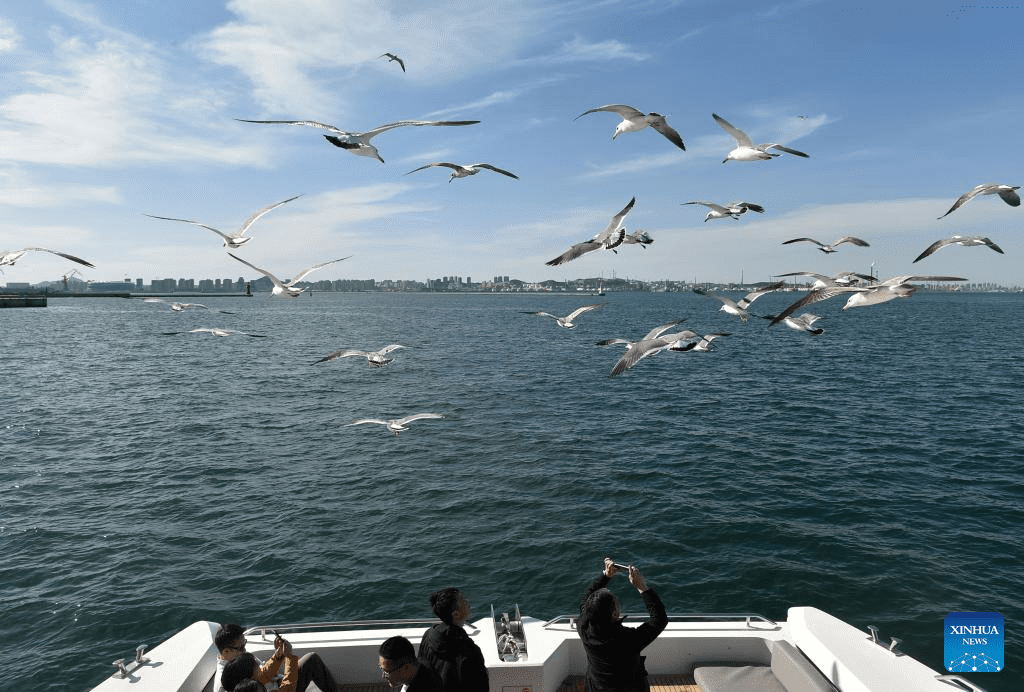 Tourists enjoy themselves in Dalian, NE China-7