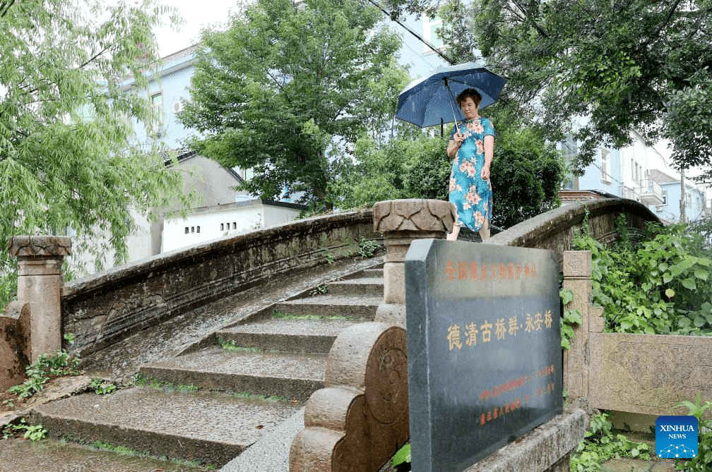 Ancient stone bridges under well protection in east China's Zhejiang-7