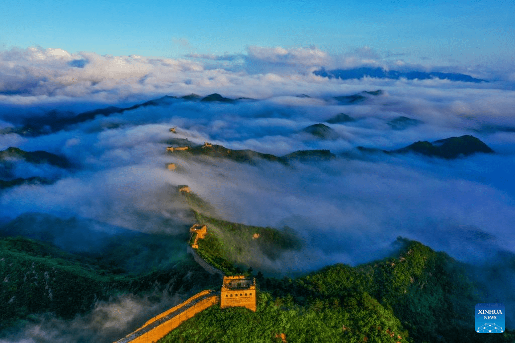 Aerial view of Great Wall through four seasons-10