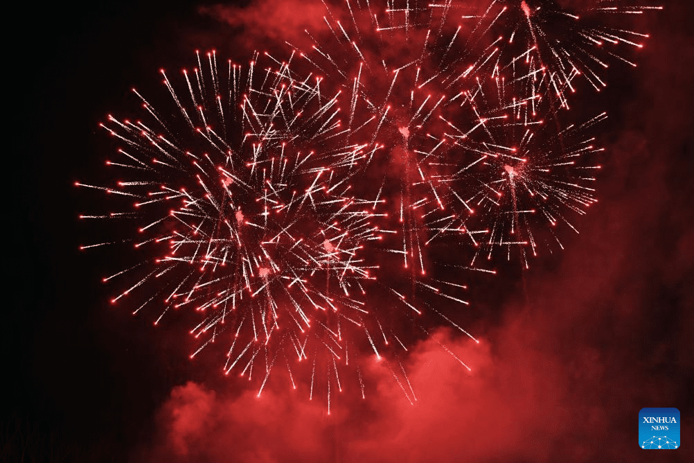 People watch firework show in Tehran, Iran-4