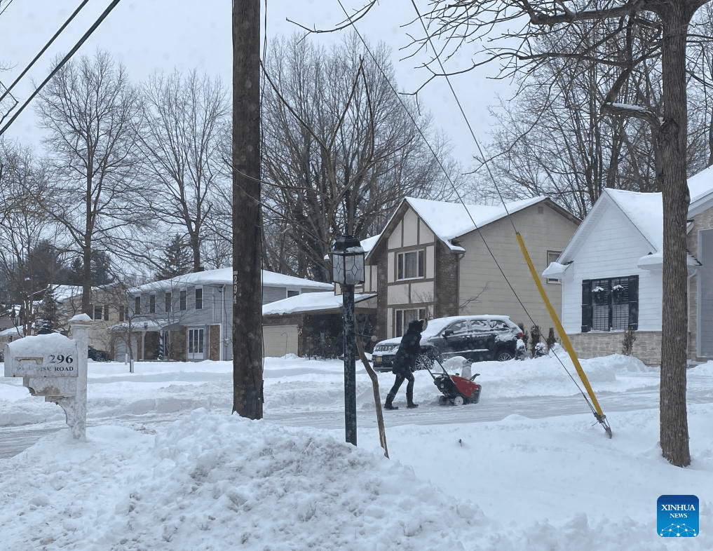 Snow scenery of East Amherst, U.S.-2