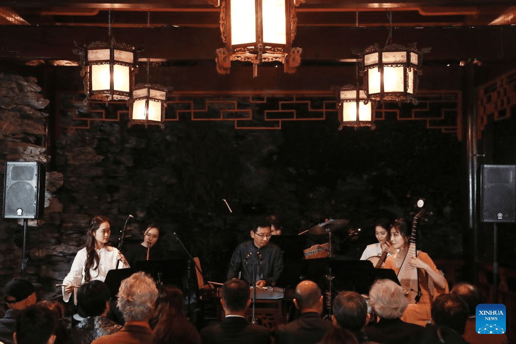 Chinese folk music performance themed 