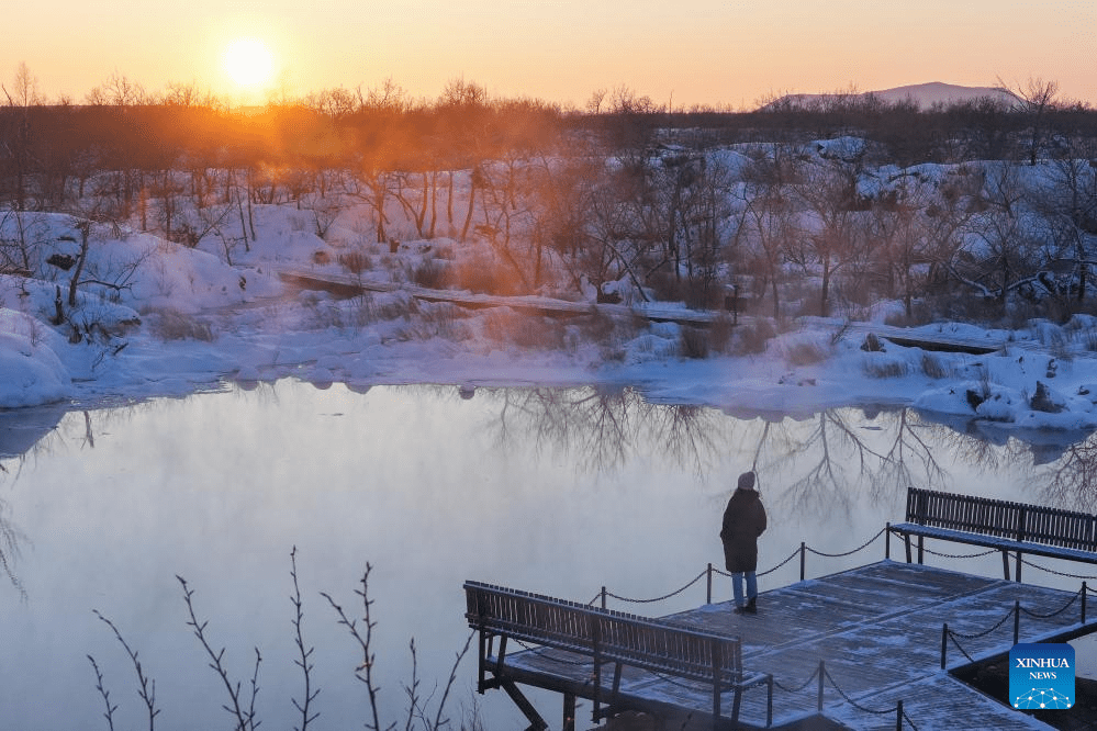 Snow scenery of Wudalianchi Geopark in Heihe, NE China-4