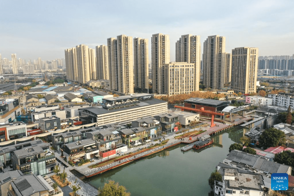 View along Grand Canal in Wuxi, E China-16