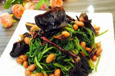 Chen Vinegar Spinach and Peanuts Recipe-1