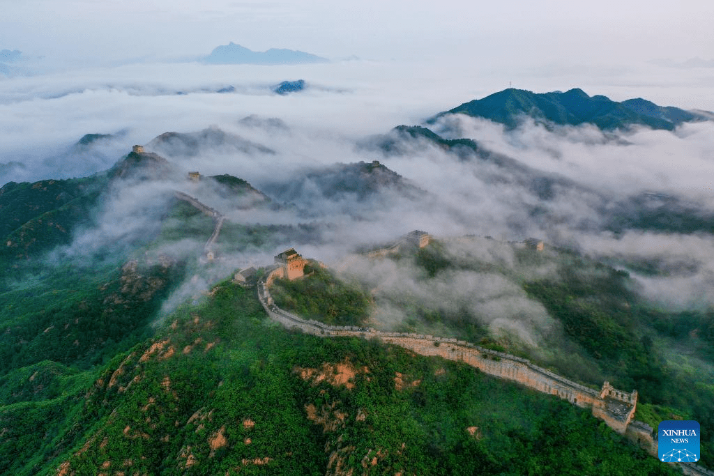 Aerial view of Great Wall through four seasons-9