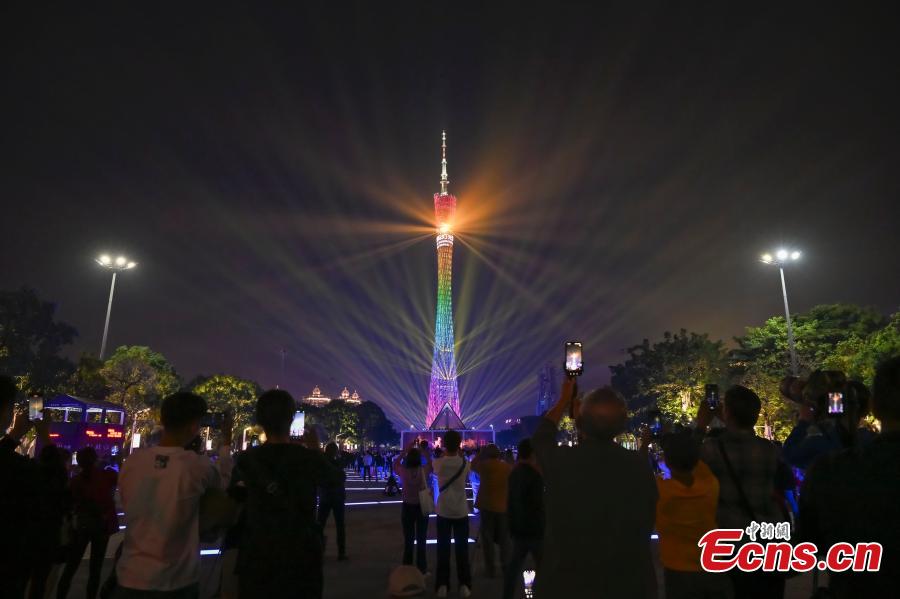 Guangzhou lighted up for international light festival-5