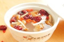 Tea Tree Mushroom and Pork Rib Soup-3